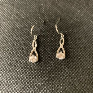 Dangle diamond earrings